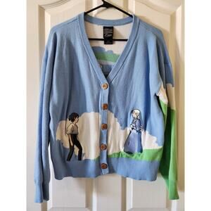 Howl's Moving Castle Her Universe Embroidered Cardigan XL Studio Ghibli HTF Flaw